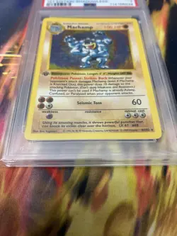Pokemon Card Machamp 8/102 1st Edition Shadowless - PSA 7 - Image 2