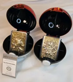 Pokemon Mewtwo & Poliwhirl 23k Gold Plated Card 1999 Nintendo COA Burger King - Image 1