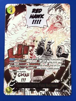 One Piece OP11-114 Red Hawk Luffy | Alt Art English Parallel ENG CCG CARD Manga - Image 2