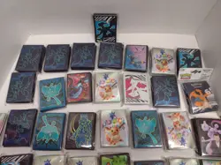 Pokemon Plastic Card Sleeves Lot Of 30 Evee Charizard Zekrom Destined Rivals New - Image 2