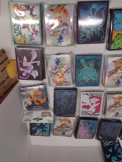 Pokemon Plastic Card Sleeves Lot Of 30 Evee Charizard Zekrom Destined Rivals New - Image 4