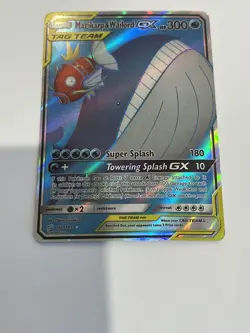 Pokemon TCG Magikarp & Wailord GX Full Art Holo Card 160/181 - Image 1