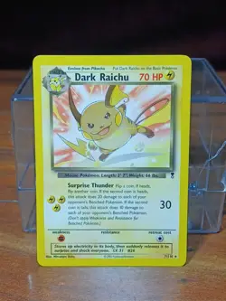 Pokemon Card Dark Raichu Legendary Collection Rare Non Holo 7/110 - Image 1