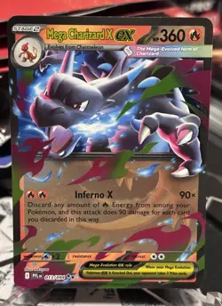 Mega Charizard X ex 013/094 | Phantasmal Flames | Holo Rare Pokemon TCG Card NM - Image 1