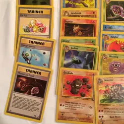 Vintage Pokemon Card Lot Fossil Set 30+ TCG WOTC Uncommon Common 1999 Sleeved NM - Image 4