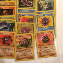 Vintage Pokemon Card Lot Fossil Set 30+ TCG WOTC Uncommon Common 1999 Sleeved NM - Image 5