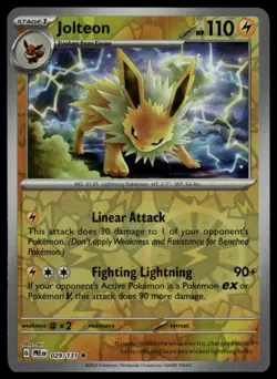 Jolteon #135/165 SV: Scarlet & Violet 151 Reverse Holo Pokemon Card - Image 1