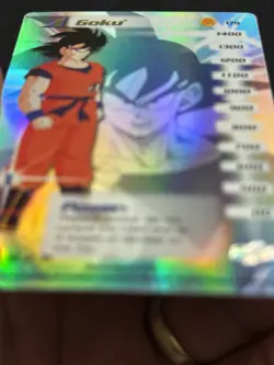 DBZ CCG Goku 179 Hi-tech Foil Limited Saiyan Saga Dragon Ball Z Score Card - Image 2