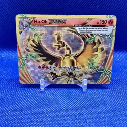 Pokemon TCG Ho-Oh Break XY154 XY Holo Black Star Promo LP 2016 Card - Image 1
