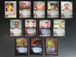 DBZ CCG By Score. Lot Of 40 Saiyan Saga Cards. 12 Foil & 28 Regular. Mostly Rare - Image 1