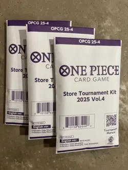 (3 Kits) One Piece Card Game Store Tournament Kit 2025 Vol 4 - Factory Sealed - Image 1