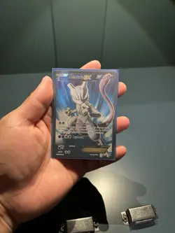 Pokemon Mewtwo EX TCG Full Art Holo Ultra Rare Card Breakthrough 157/162 - Image 1