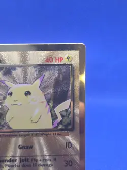 Pokemon 25th Anniversary Celebrations UPC Pikachu 58/102 Gold Metal Card NM - Image 4