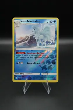 Alolan Ninetales Pokemon Card 28/147 Reverse Holo NM - Image 1