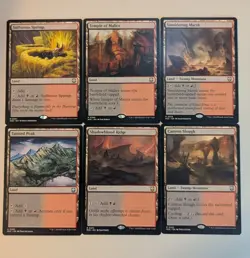MTG Lands - Rakdos (Black/Red). 6 card lot - Image 1