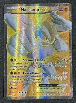 Machamp EX 90/98 XY Ancient Origins Full Art Holo Pokemon TCG Card NM - Image 1