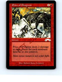 Price of Progress #95 Uncommon Exodus MTG NP Near Mint or Better - Image 1