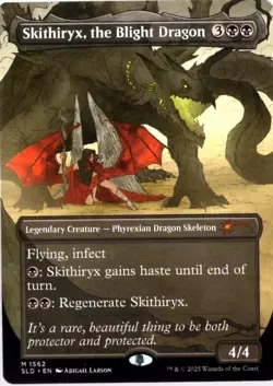 Skithiryx, the Blight Dragon 1562 Borderless Non Foil Secret Lair MTG NM Regular - Image 1