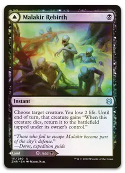 Malakir Rebirth #111 (Foil) (NM) Zendikar Rising ZNR Magic MTG - Image 1