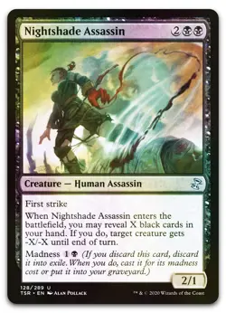 Nightshade Assassin #128 (Foil) (NM) Time Spiral Remastered TSR Magic MTG - Image 1