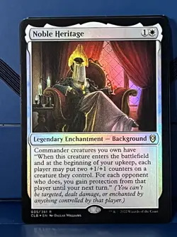 MTG Baldur Gate Noble Heritage Foil CLB NM - Image 1