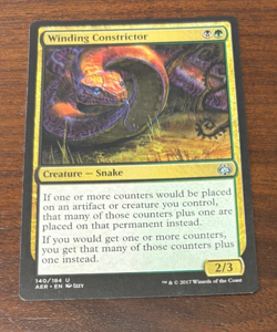 MTG Aether Revolt - 1x Winding Constrictor - NM - Image 1