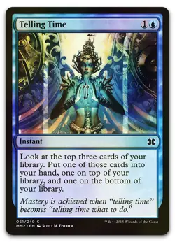 Telling Time #61 (Foil) (LP) Modern Masters 2015 MM2 Magic MTG - Image 1