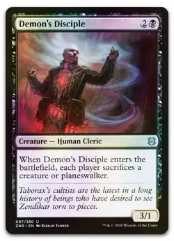 Demon's Disciple #97 (Foil) (NM) Zendikar Rising ZNR Magic MTG - Image 1