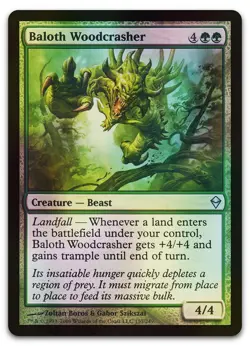 Baloth Woodcrasher #157 (Foil) (NM) Zendikar ZEN Magic MTG - Image 1