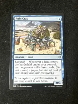 Ruin Crab NM Zendikar Rising [ZNR] MTG Blue Uncommon #075 Near Mint Regular NM - Image 1
