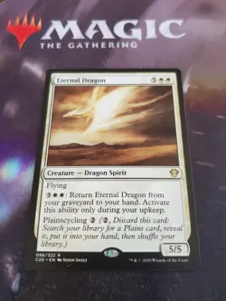 Mtg. 4x Eternal Dragon. Commander 2020. Lp - Image 1