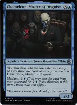 Chameleon, Master of Disguise U Marvel's Spider-Man 27 NM Foil MTG - Image 1