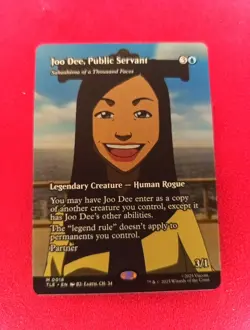 MTG Magic The Gathering -Joo Dee, Public Servant -M 0018 -NM -Borderless!Regular - Image 1