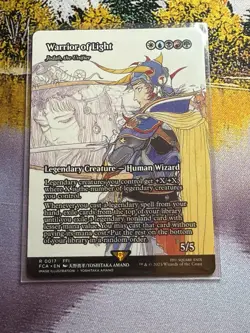 1x Warrior of Light MTG Final Fantasy FCA 0017 Rare Nonfoil NM Through The Ages - Image 3