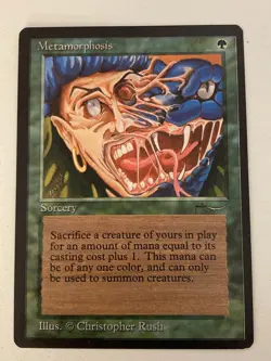Magic the Gathering MTG Arabian Nights Metamorphosis MP (Beta Bob) - Image 1