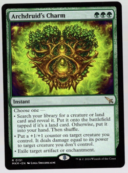 Archdruid's Charm 0151 Non Foil Rare Murders at Karlov Manor MTG Near Mint - Image 1