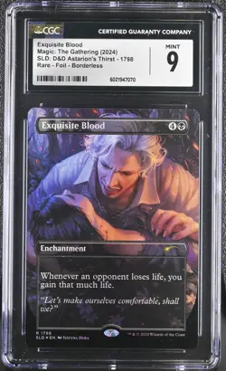 EXQUISITE BLOOD Secret Lair Foil Rare Astarion's Thirst CGC 9 MTG [Nostalgium] - Image 1