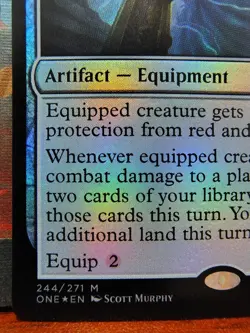 FOIL Sword of Forge and Frontier - MTG Phyrexia: All Will Be One - LP - Image 4