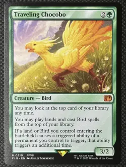 MTG: Traveling Chocobo - 210 - Non-Foil - Final Fantasy - Magic: The Gathering - Image 1
