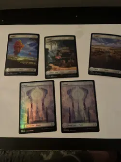 Lot Of 117 Full Art Foil Basic Lands Magic The Gathering - Image 5