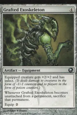 Scars of Mirrodin #162 Grafted Exoskeleton - Image 1