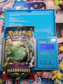 VERY HEAVY Pokemon TCG S&V Twilight Masquerade Sealed Booster Pack (22.4g!) - Image 1
