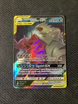 2019 Pokemon Sun Moon Unified Minds Mega Sableye Tyranitar Tag Team Holo 126/236 - Image 1