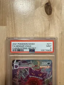 🔥Pokemon Gengar VMAX Fusion Strike Secret Rare Full Alt Art #271 PSA 9 Mint 🔥 - Image 2