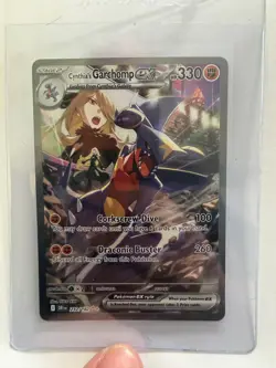 Pokemon TCG Cynthia's Garchomp EX 232/182 Destined Rivals. NM - Image 1