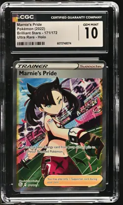 MARNIE'S PRIDE Brilliant Stars Holo Full Art #171 CGC 10 Pokemon [Nostalgium] - Image 1
