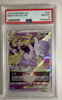 2022 Pokemon SWSH Go JP s10b Mewtwo VSTAR Triple Rare #031/071 PSA 10 - Image 1
