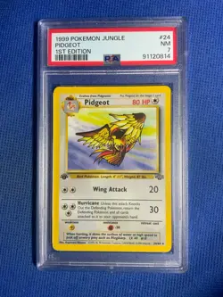 Pidgeot 1st Edition 1999 Pokemon Jungle #24 Psa 7 - Image 1