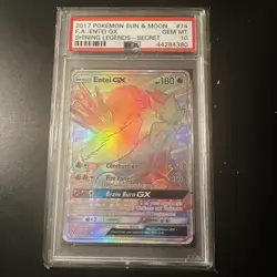 2017 S&M Entei GX Rainbow Secret PSA 10 GEM MINT 74/73 Shining Legends Pokemon🔥 - Image 1