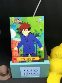 Topps Pokemon #TV8 Gary Oak Trainer Holo Foil Textured Animation Edition NM - Image 1